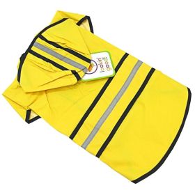 Fashion Pet Rainy Day Dog Slicker (Option: Yellow  Medium (14"19" From Neck to Tail))